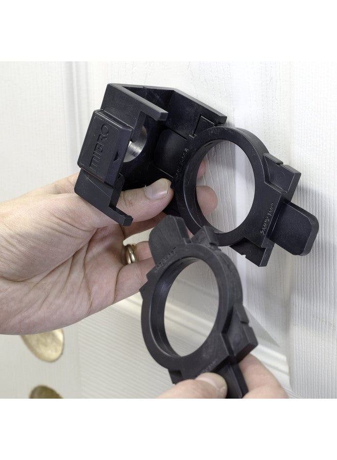 MIBRO 300681 Door Lock and Deadbolt Installation Kit, Made of Carbon Steel and Designed for Wood Doors, Black - Image 4