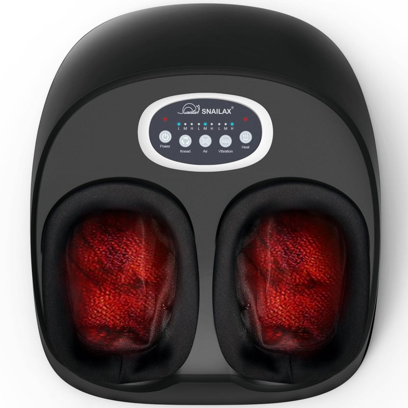 Snailax Shiatsu Foot Massager with Heat, Kneading, Compression, Vibration, Feet Massage Machine for Plantar Fasciitis, Neuropathy, Foot Warmer, Gifts for Women Men,Size 13 - Image 1