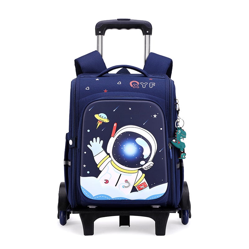 Cabuius 2023 New Unicorn Trolley Schoolbag Female Primary School Children Detachable Dual-Purpose Climbing Building - Image 1