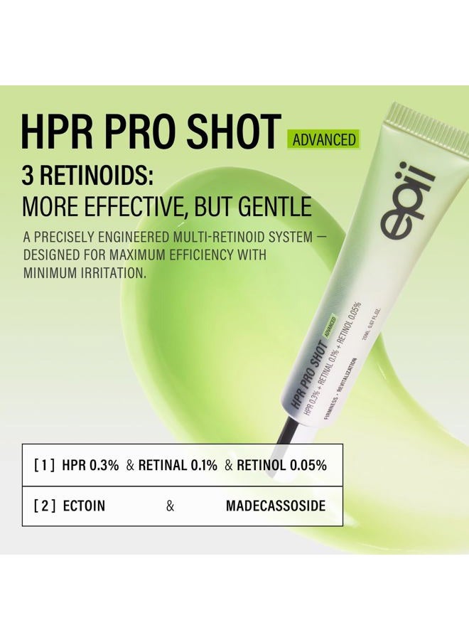 epii HPR PRO SHOT Triple Retinoid Firming Cream, 0.3% HPR, 0.1% Retinal, 0.05% Retinol, Korean Anti Aging Moisturizer for Fine Lines, Wrinkles, Texture & Firm-Looking Skin, 20mL - Image 2