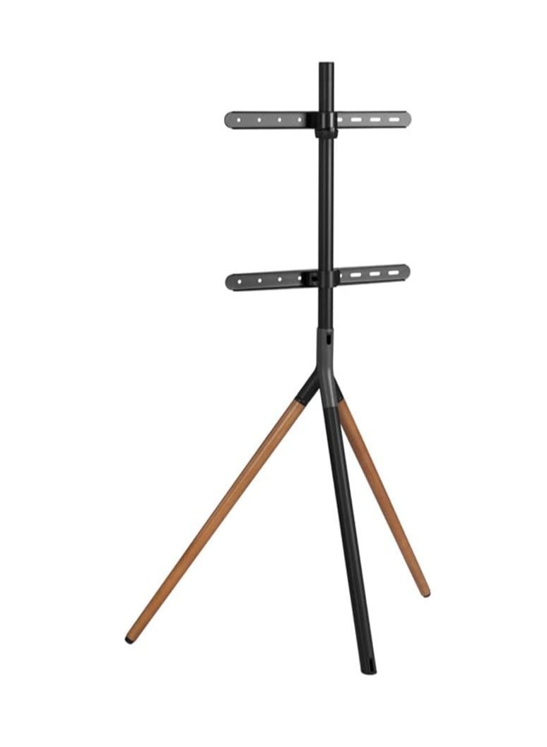 TIGER Easel Studio TV Stand – Modern Floor Tripod Mount for 49" - 70" Screens, Adjustable Height, Heavy-Duty Support Up to 40 KG – Space-Saving Design with Cable Management & Anti-Tip Safety Lock for Home, Office & Studio – Grey/Walnut - Image 5