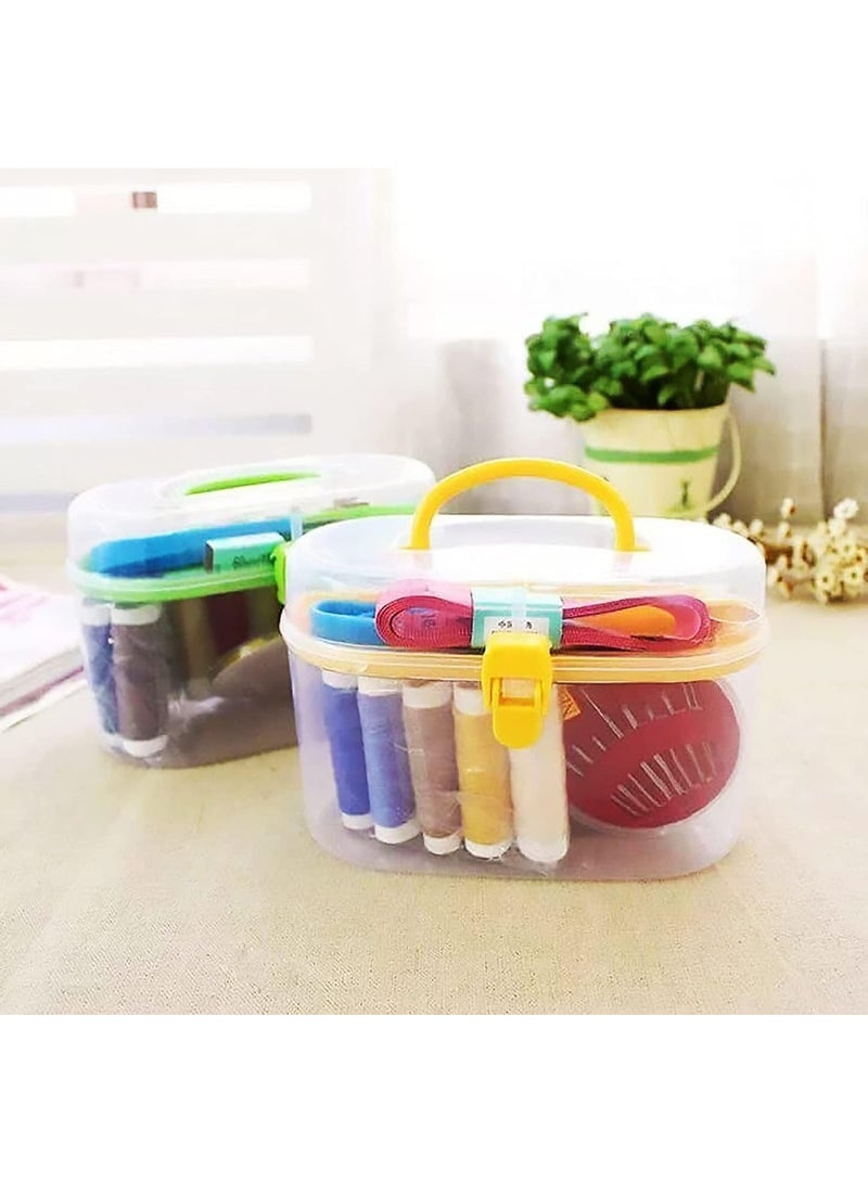 Generic Portable Sewing Kit Box – Complete Thread & Needle Set with Scissors, Tape Measure, Safety Pins & Buttons – Home, Travel & Emergency Repair Kit – Multicolor – 1 Set - Image 3