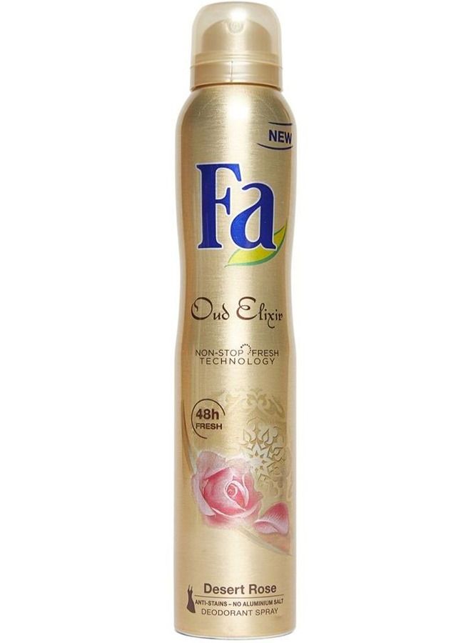 Fa Oud Elixir Desert Rose Deodorant Spray For Women 200 ml