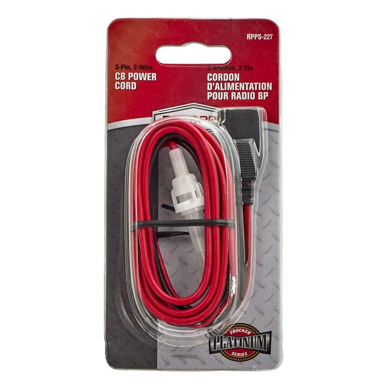RoadPro 3 Pin 2 Wire  CB Radio Fused Power Cable  - Image 5