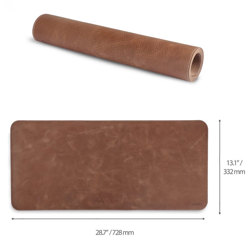 Londo Top Grain Leather Extended Mouse Pad â€“ Large Desk Mat for Office & Gaming, Smooth Writing Surface, Non-Slip Base, Durable & Stylish Workspace Accessory - Image 2