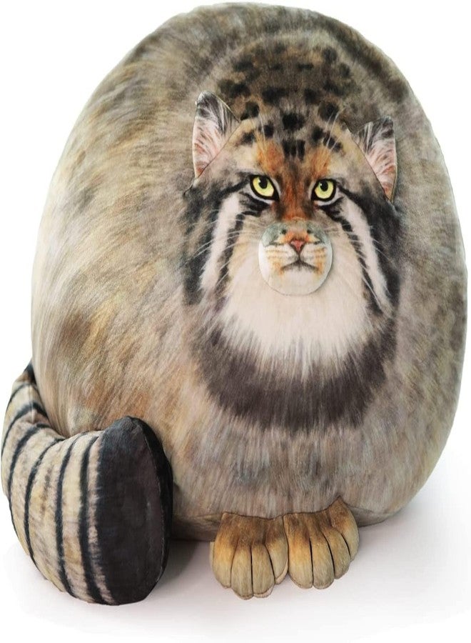 Maomoto Steppe Cat Plush, Cat Stuffed Animal 18inch, Pallas Cat Plush Pillow, Cute Plushies for Girls, Soft Plush Pillow, Throw Pillow Doll Decoration Doll Gift for Kids Boys Party Christmas - Image 1