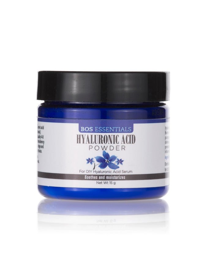 Bos Essentials - Pure Hyaluronic Acid Serum Powder | 100% Natural | High Molecular Weight | Locks In Moisture And Creates Full Youthful Skin Makes 50+ Ounces Of Anti Aging Hyaluronic Acid Serum - Image 1