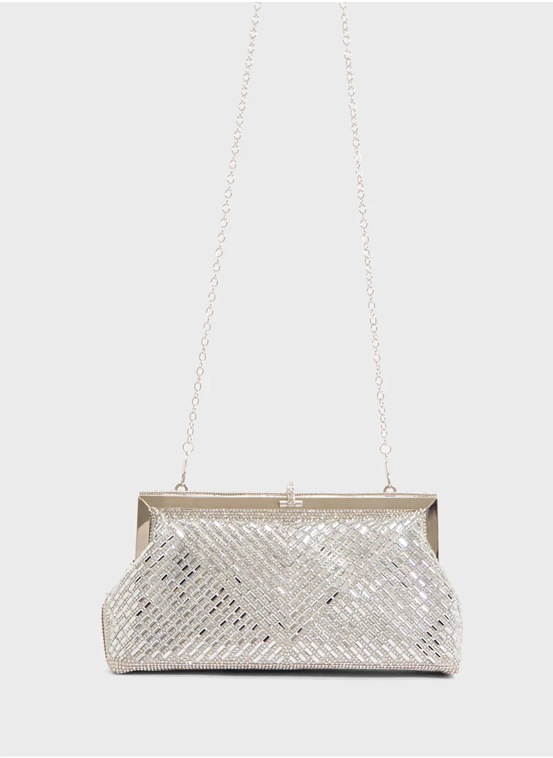 خزانة Ladies Sparkly Clutch Bag