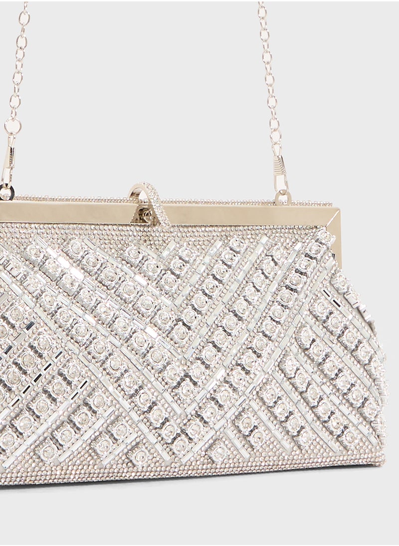 Khizana Ladies Sparkly Clutch Bag  - Image 4