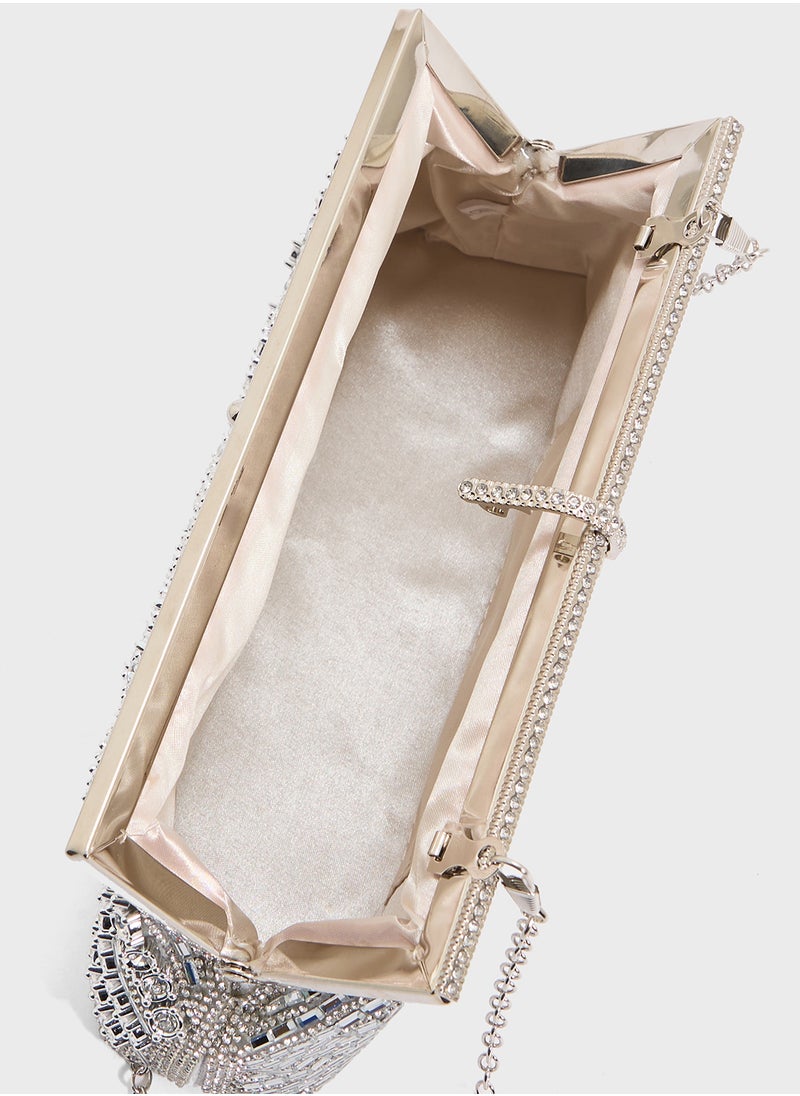 Khizana Ladies Sparkly Clutch Bag  - Image 5