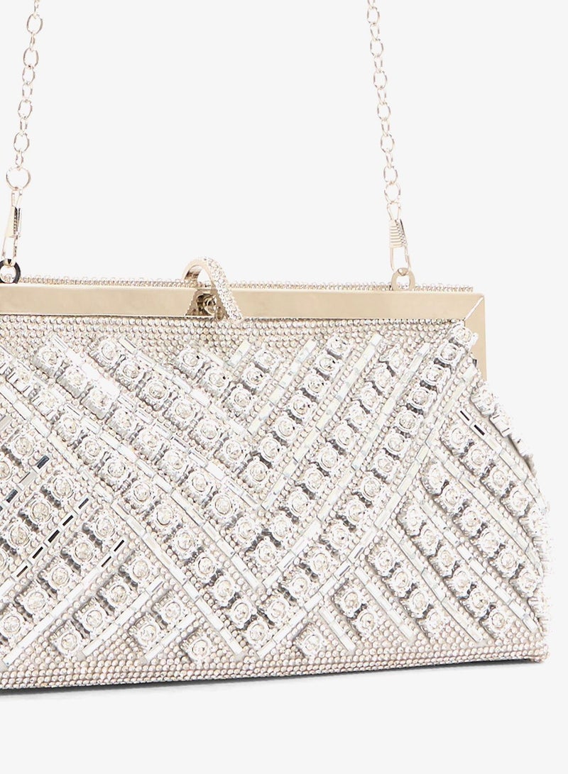 Khizana Ladies Sparkly Clutch Bag - Image 4