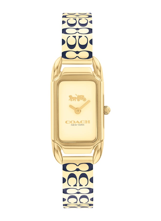 COACH - ساعة يد نسائية من الستانلس ستيل بعقارب مستطيلة الشكل 14504193 - 17.5 ملم - Image 1
