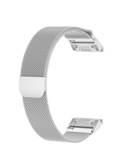 Replacement Strap For Garmin Fenix 5S Milanese Watch Band Silver