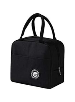 MahMir Lunch bag with Insulated Material, lunch bag for kids ,Girls,Boys,Women, Man, Office, School, College , Beach, Picnic, Fishing, Hiking Travel, Cooler Tote Bag ( Black )  - Image 1