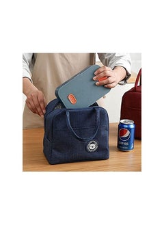 MahMir Lunch bag with Insulated Material, lunch bag for kids ,Girls,Boys,Women, Man, Office, School, College , Beach, Picnic, Fishing, Hiking Travel, Cooler Tote Bag ( Black )  - Image 5