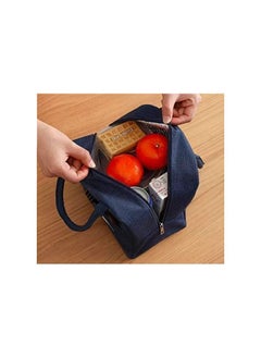 MahMir Lunch bag with Insulated Material, lunch bag for kids ,Girls,Boys,Women, Man, Office, School, College , Beach, Picnic, Fishing, Hiking Travel, Cooler Tote Bag ( Black )  - Image 4