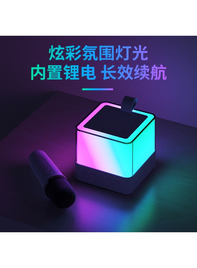 نيوترل مكبر صوت بلوتوث لاسلكي للمنزل مع ميكروفون، مجموعة كاريوكي خارجية، كاريوكي عائلي، نظام صوت كي تي في متكامل - Image 3