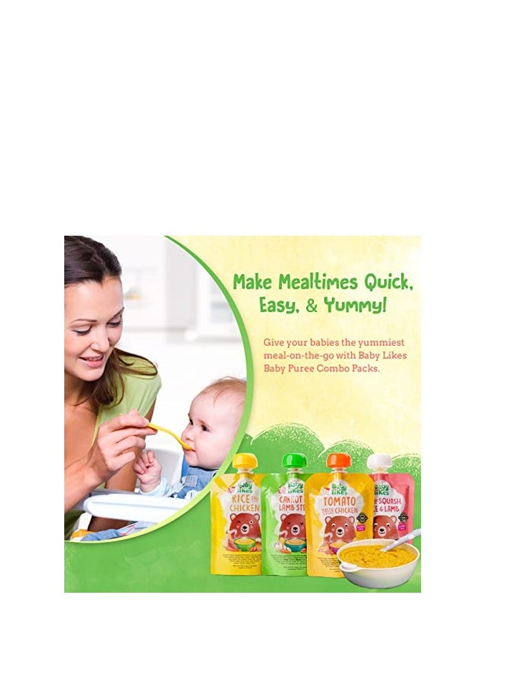Babylikes Halal Baby Food Pouch - Carrot & Lamb Stew 130g Stage 2 Organic Baby Puree for 7+ months - Image 4