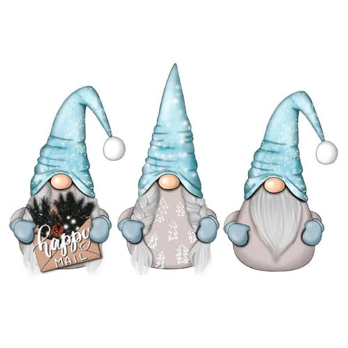 hinana 3pcs Christmas Gnomes Metal Die Cuts, Cute Tree Letters Cheerful Santa Cutting Dies Cut Stencils for DIY Scrapbooking Photo Decorative Embossing Paper Card Making - Image 3