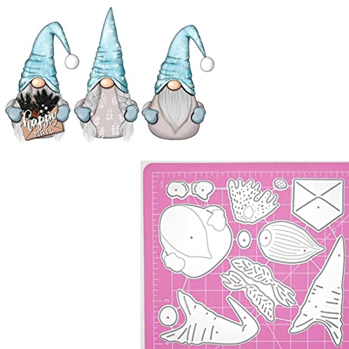 hinana 3pcs Christmas Gnomes Metal Die Cuts, Cute Tree Letters Cheerful Santa Cutting Dies Cut Stencils for DIY Scrapbooking Photo Decorative Embossing Paper Card Making - Image 5