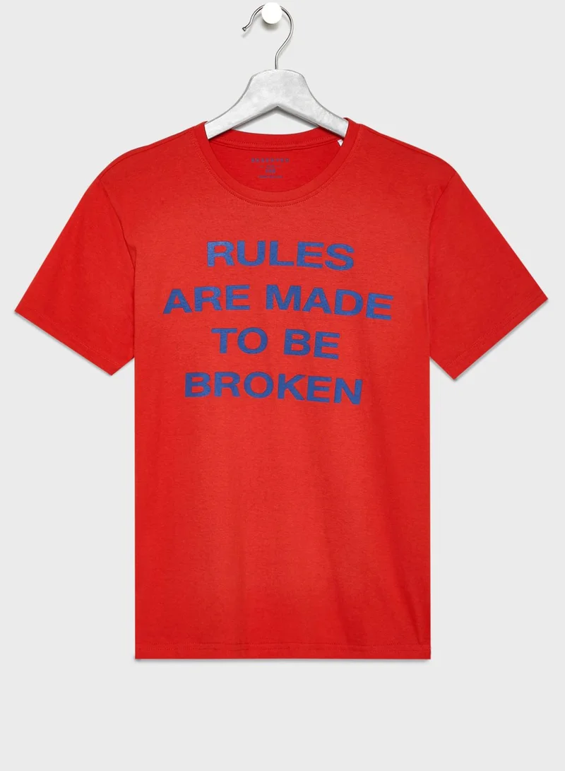 Reserved Kids Slogan T-Shirt