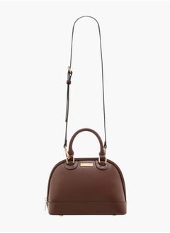Paprika Women's Solid Tote Bag with Detachable Strap and Zip Closure  - Image 2