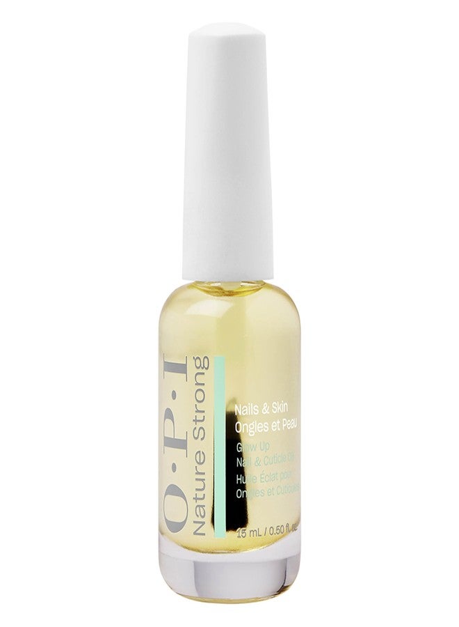OPI Nature Strong Nails & Skin Glow Up Nail & Cuticle Oil - With Ingredients of Natural Origin and Vitamin E | Nail Oil for Damaged Nails 15 ml - Image 1