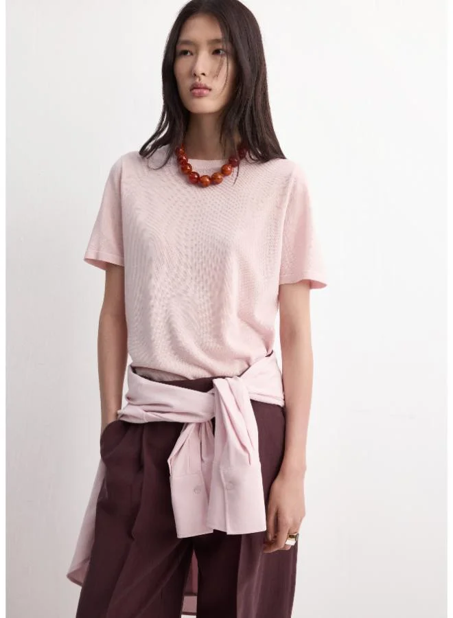 مانجو Short-sleeved knitted sweater