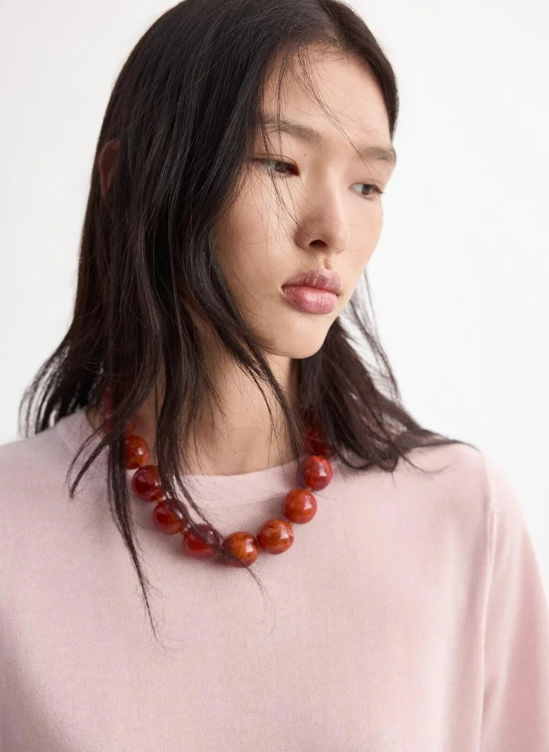 MANGO  Short-sleeved knitted sweater for Women | Best Price UAE