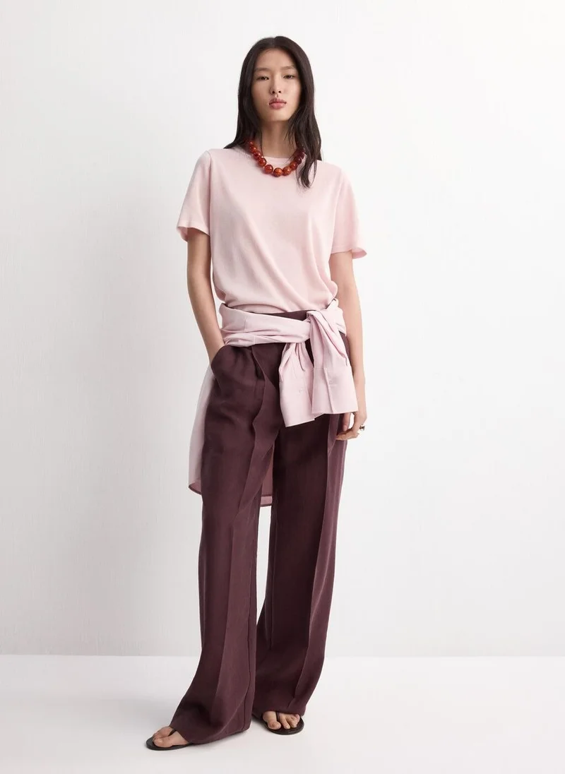 MANGO  Short-sleeved knitted sweater for Women | Best Price UAE