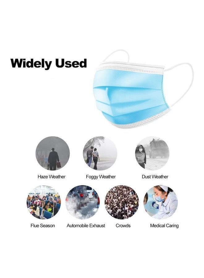 NIBEMINENT 50 Piece Non Woven Disposable 3 Layer Surgical Mask Set - Image 4