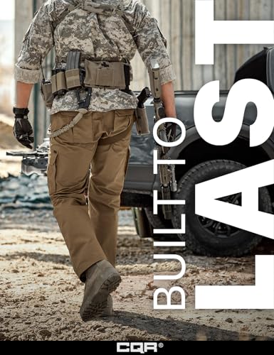 CQR Men's Tactical Pants, Water Resistant Ripstop Cargo Pants, Lightweight EDC Work Hiking Pants, Outdoor Apparel, Raider Mag Cougar, 36W x 32L - Image 4