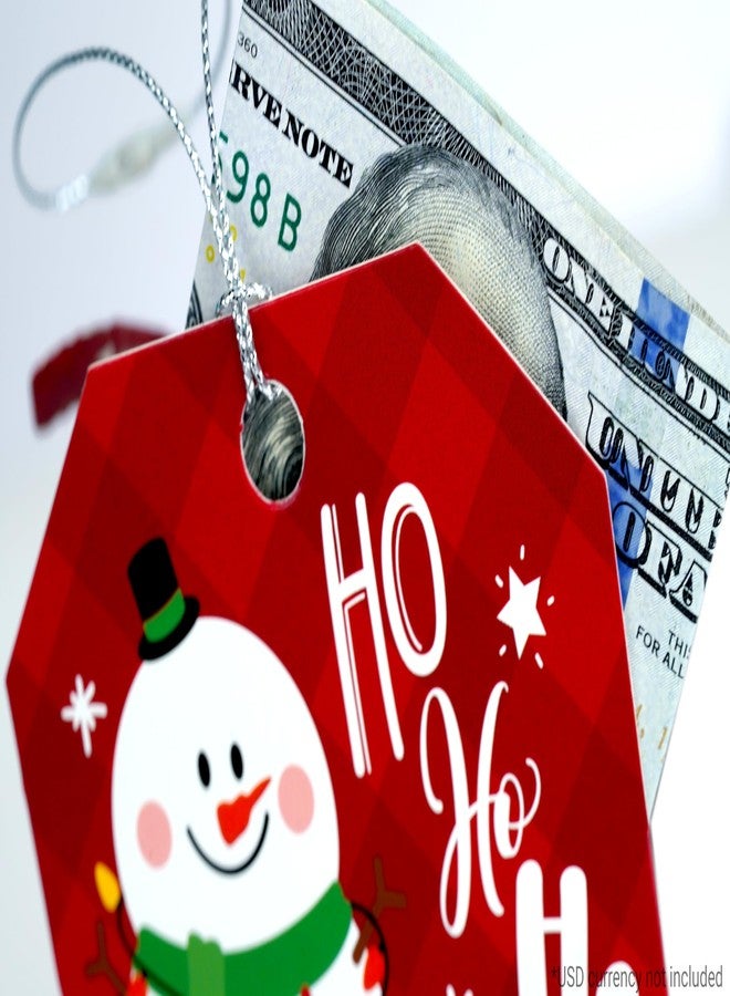 ZipGifts Zip-Open Money Holder Ornaments/Tags w/Clear Plastic Windows & Hang Strings - Christmas | Cash & Gift Card | 6 Pack - Image 5