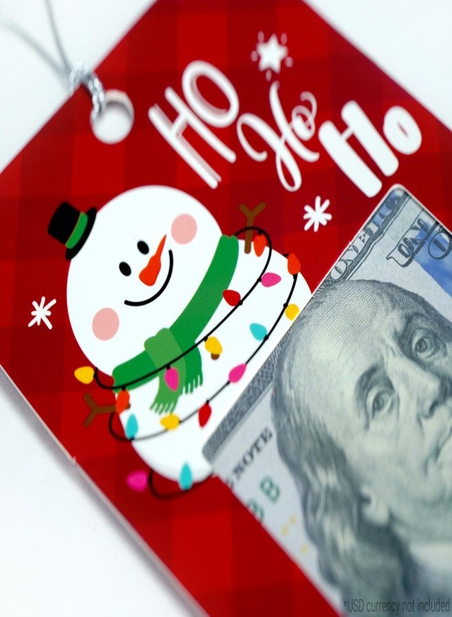 ZipGifts Zip-Open Money Holder Ornaments/Tags w/Clear Plastic Windows & Hang Strings - Christmas | Cash & Gift Card | 6 Pack - Image 4