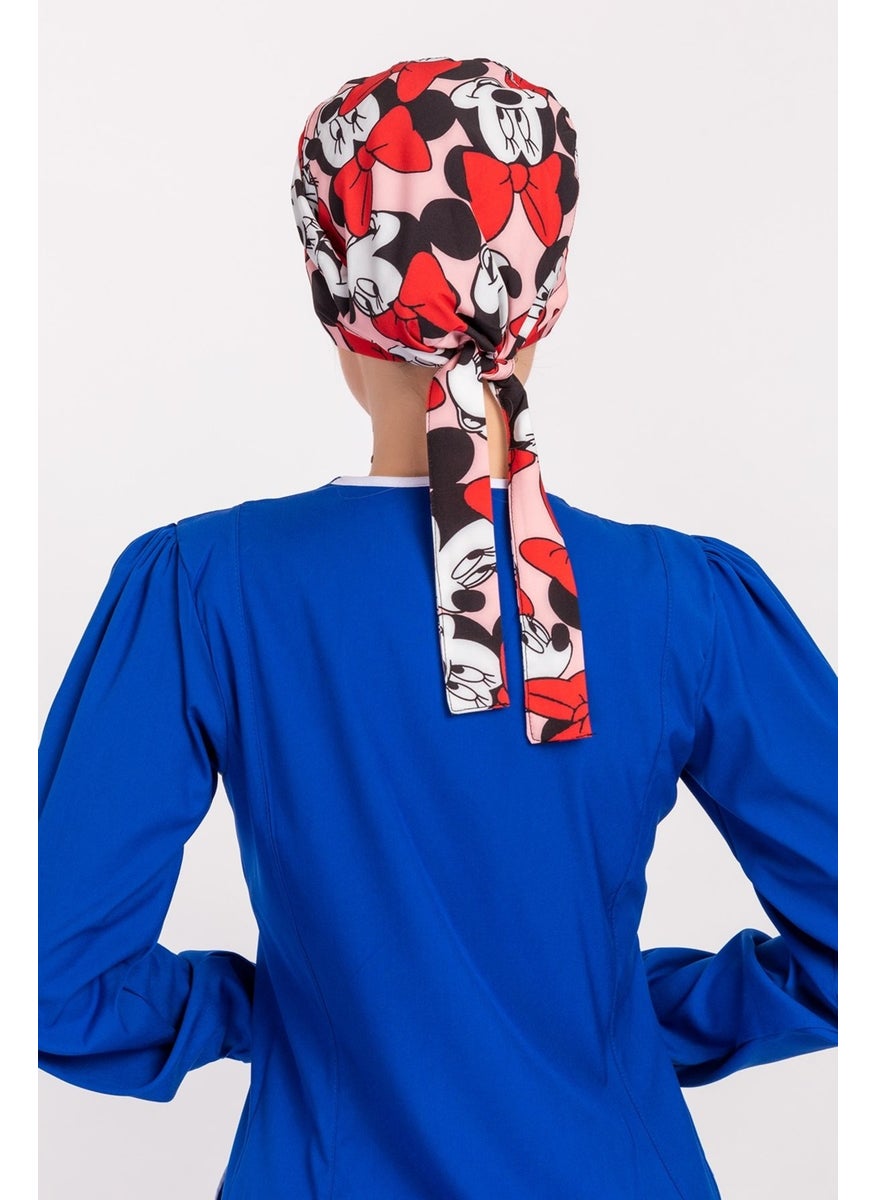 Nur Medikal Giyim Nur Medical Clothing Hijab Nurse Bonnet - Powder Mickey  - Image 4