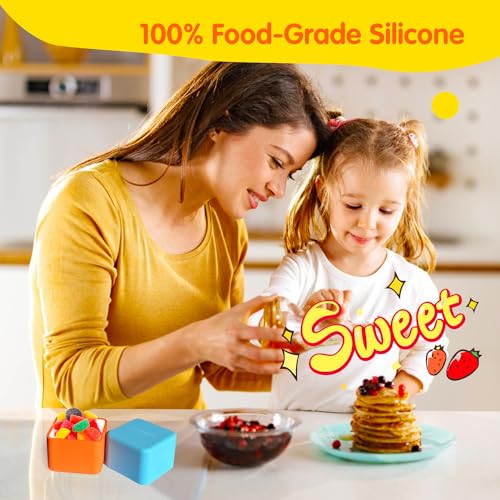 IELEK Silicone Bento Lunch Box Dividers Reusable Bento Box Containers Bundle Accessories- Non-Toxic, BPA Free, Dishwasher Safe - Image 2