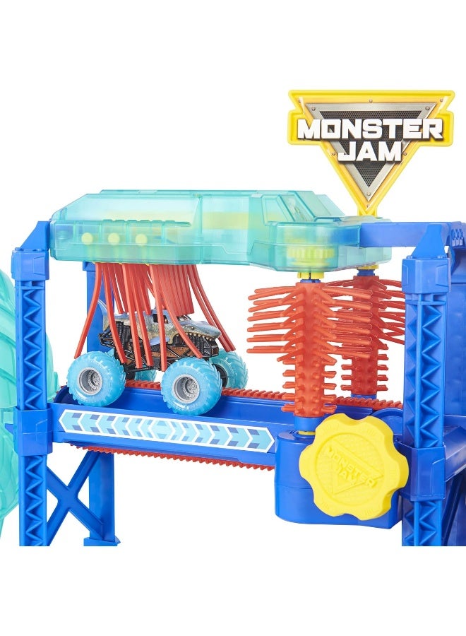 Monster Jam 1:64 Megalodon Monster Car Wash Playset - Image 5