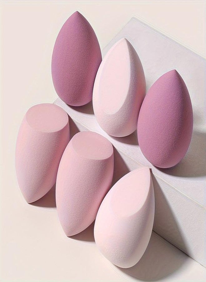 كرونيكس مجموعة إسفنجات مكياج من 6 قطع من CHRONEX - إسفنجات مكياج، مجموعة إسفنجات دمج كريم الأساس بدون حواف، إسفنجة لوضع الكريم والبودرة | ناعمة وخالية من اللاتكس (OverStyle9-6PCS) - Image 1