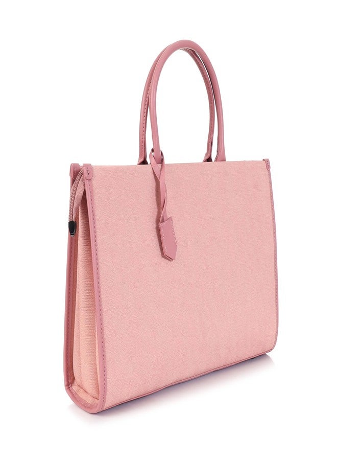 BUNCHBERRY Laptop Bag 13.2 Inch For Women, Stylish Carry Bag for Laptop, Spacious Design for Daily Use, Women's Office Essential Bag, (Peach) - Image 1