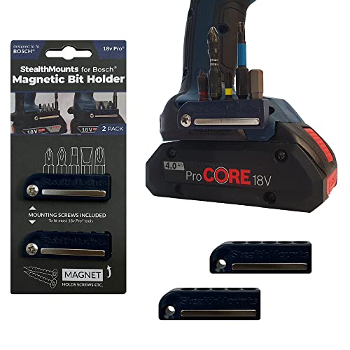StealthMounts Bosch Magnetic Bit Holder | Drill Bit Organizer | Perfect for Bosch Drills and Impacts (2 Pack) - Image 4