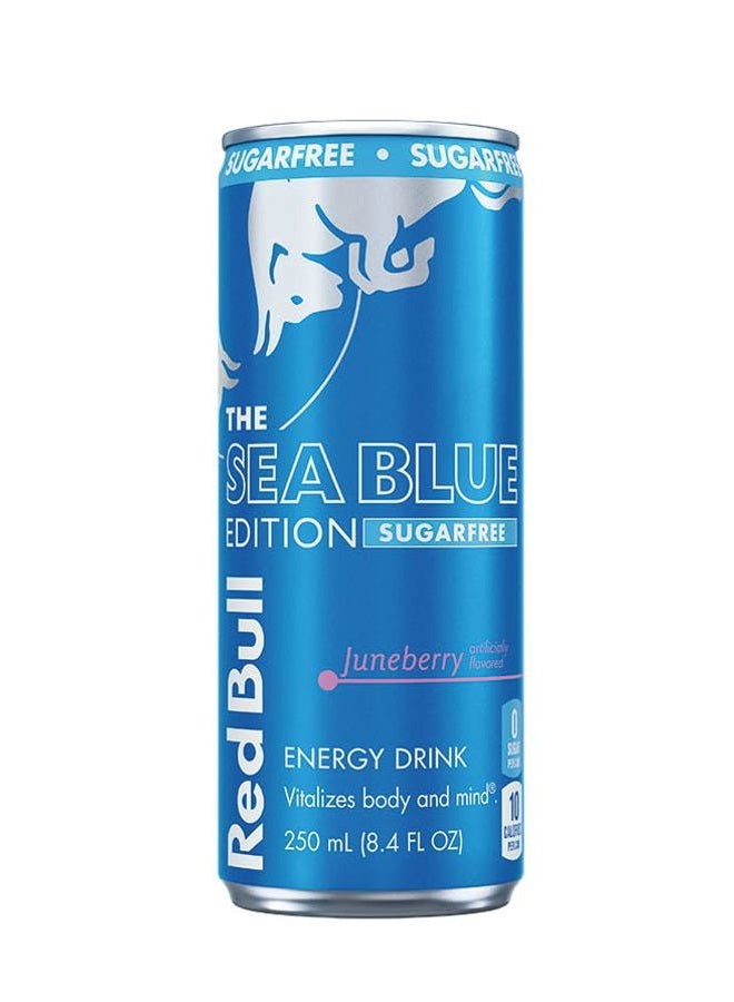 Red Bull Sugar Free Energy Drink, The Sea Blue Edition, Juneberry, 8.4 Fl Oz - Image 2