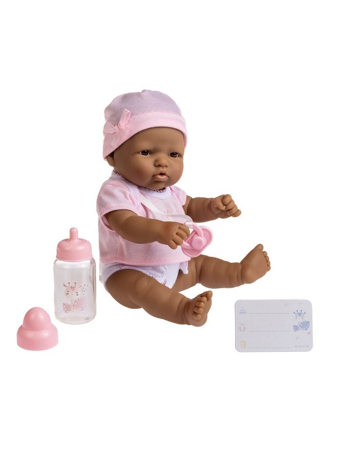 JC TOYS La Newborn Nursery ; 7 Piece Baby Doll Gift Set ; 12" Lifelike Hispanic Doll With Accessories ; Purple ; Ages 2+ (18347)  - Image 3