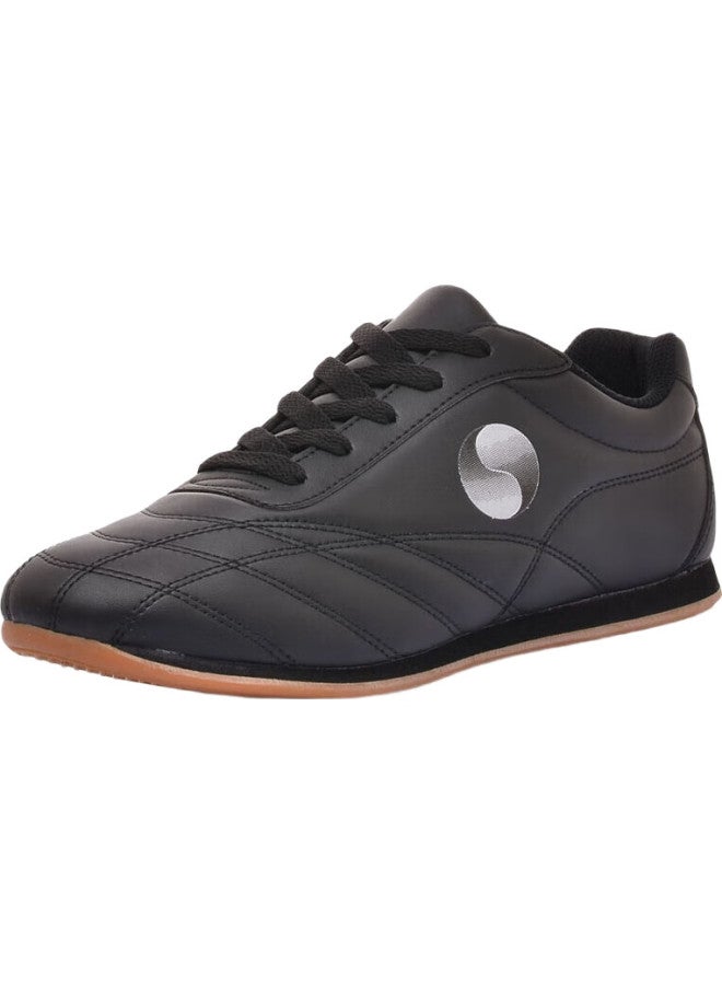 Double Star Eight Special Tai Chi Taekwondo Practice Cowhide Thick-Soled Middle-Aged And Elderly Men And Women Square Martial Arts Soft Leather Sports Competition Training Shoes - Image 2