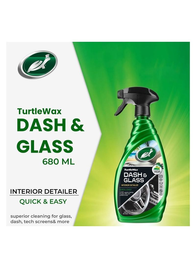 Turtle Wax 17526 Dash and Glass Car Interior Cleaner  680 ml - Image 1