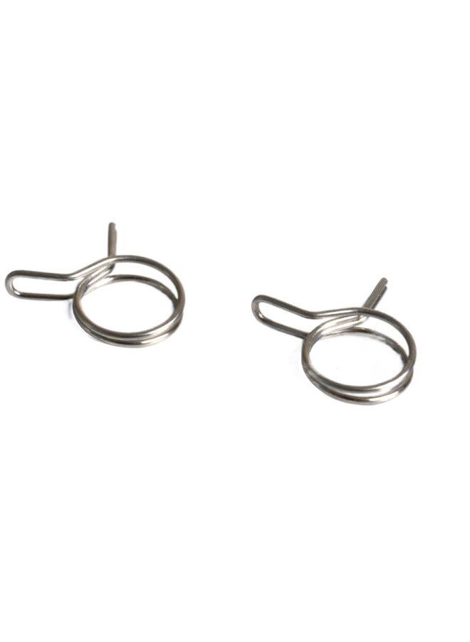 Yilan 304 Stainless Steel Double Wire Buckle Hose Clamp Hose Clamp Spring Clamp Tubing Hoop Outlet-Specification Model:Stainless Steel *polished*6.5mm  - Image 5