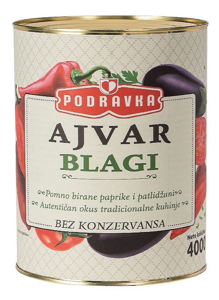 Podravka - Podravka Ajvar Blagi 4 Kg - Image 1