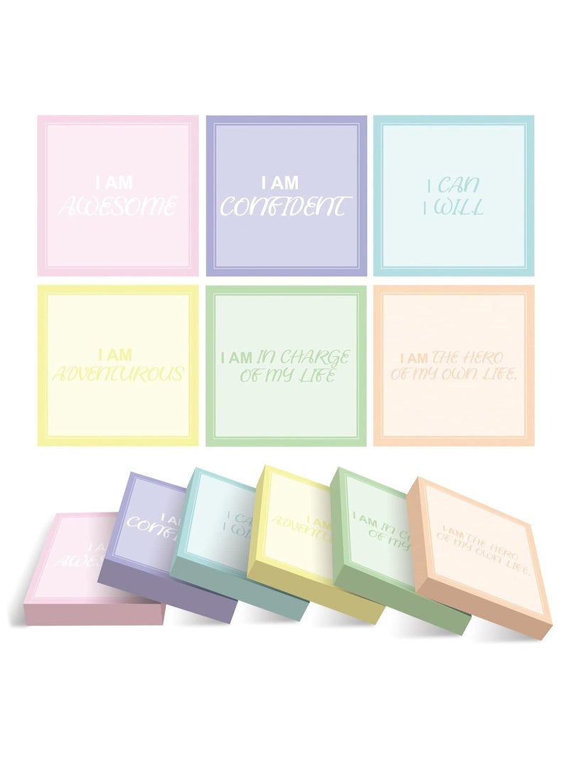 KASTWAVE Inspirational Sticky Notes 3x3 Motivational Note Pads Fun Self-Sticky Pads Gift for Students, Teachers, Nurse - Image 1