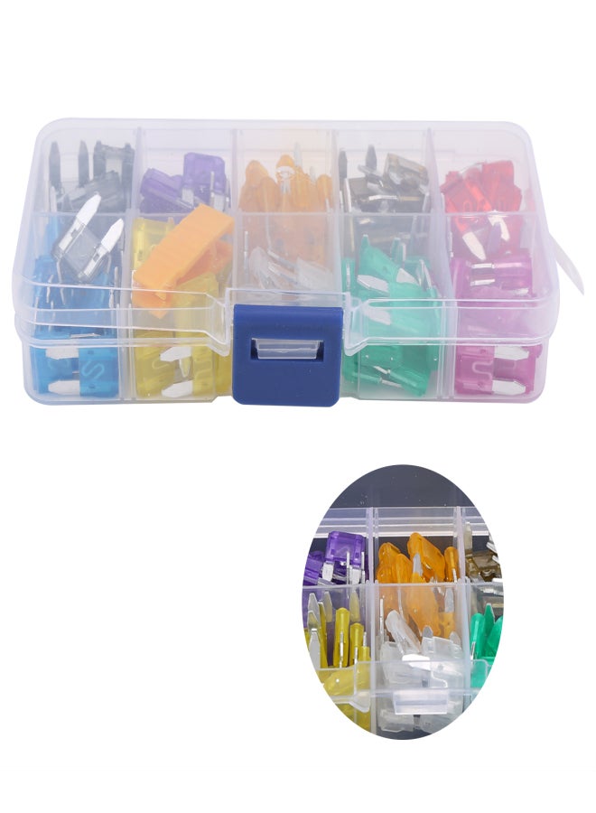 121pcs Blade Fuse Assortment Set 2/ 3/ 5/ 7.5/ 10/ 15/ 20/ 25/ 30/ 35 AMP with Fuse Clip - Image 1