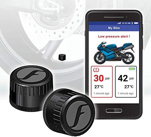 FOBO Bike 2 tire pressure monitoring system Black external monitor bike tire temperature sensor wireless for smart bike motorcycle ebike bicycle