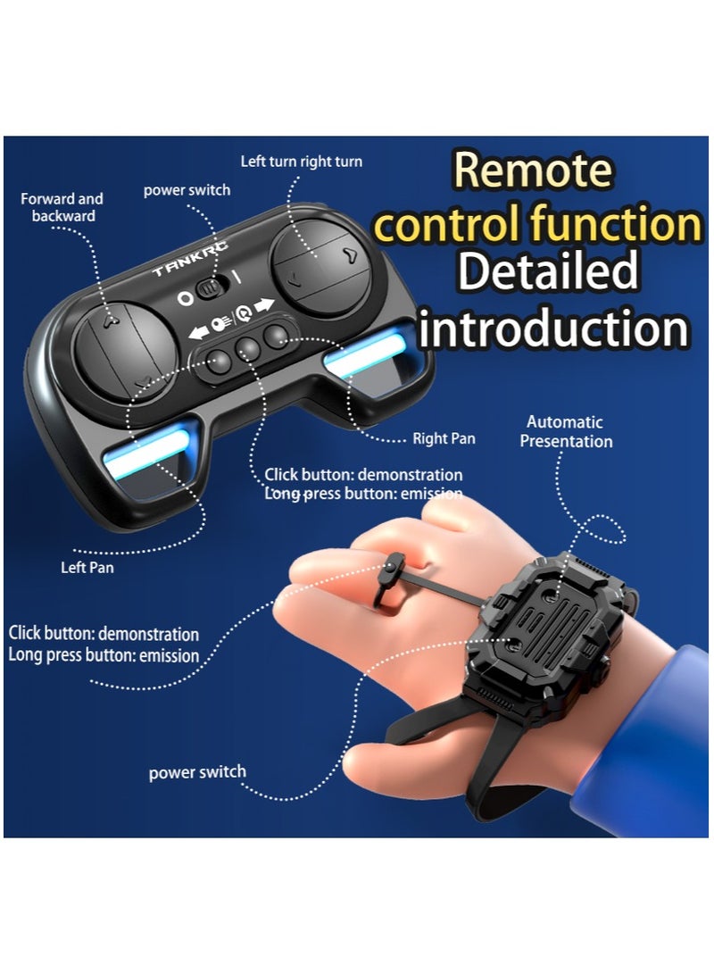 RC Car Toy 2.4G Children Water Beads Tank Gesture Sensing Cool Lighting Dynamic Dound Remote Controlled Cars Tanks Toys Gift(Red) - Image 3